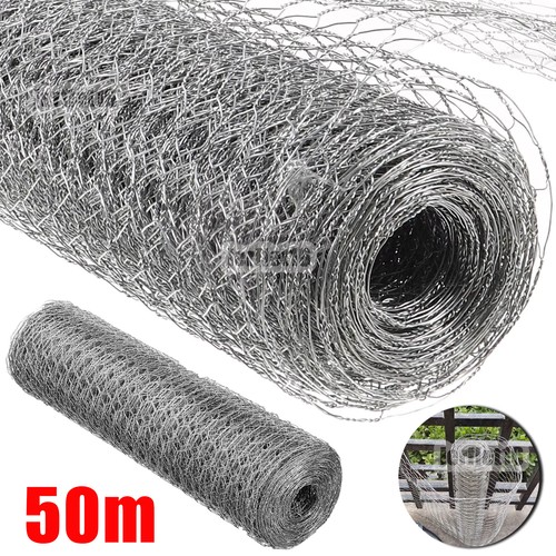 50m wire galvanised metal - galvanised, mesh
