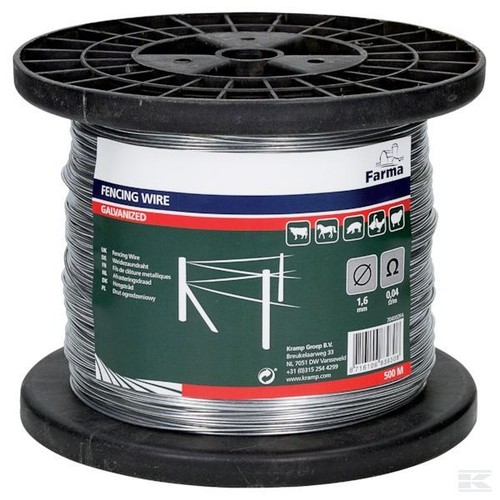 6mm galvanised fencing wire - 1.6mm,