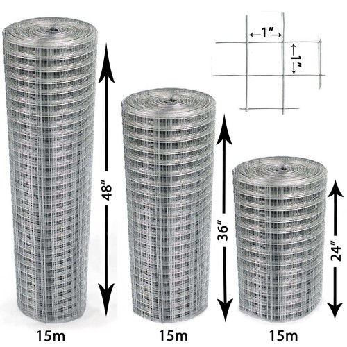 Welded wire mesh - mesh, 1"x1"