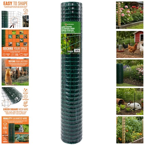 Green coated galvanised - green,