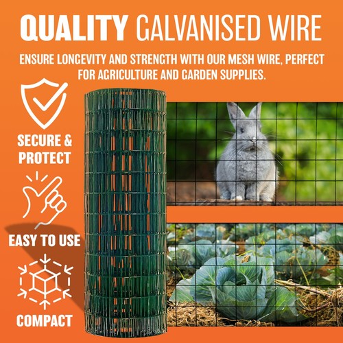 Green coated galvanised wire - green,