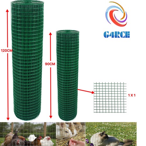 Green pvc coated welded mesh - green,