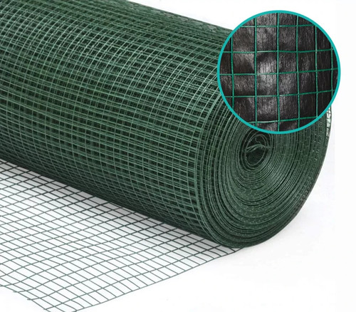 Green square pvc - green,