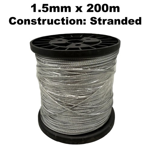 5mm stranded galvanised - 1.5mm,