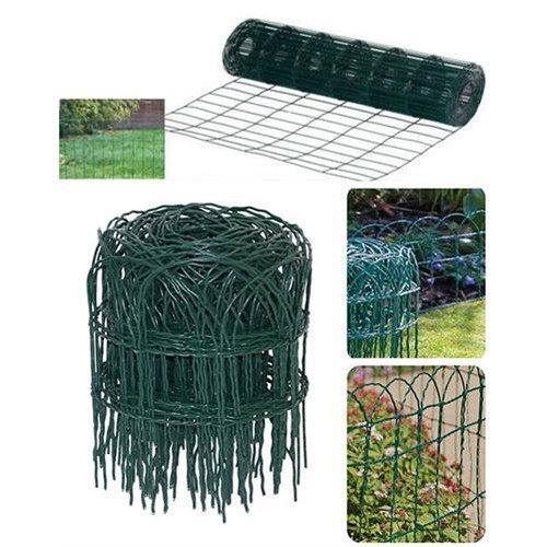 10m garden green pvc - green,
